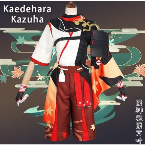Anime Game Genshin Impact Cos Costume Kaedehara Kazuha Men’s Wear Full Set Of Customization