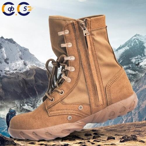 Summer Outdoor Hiking Hight-Top Combat Desert Marching Special Forces Tactical Mens Tactical Combat Outdoor Training Boots