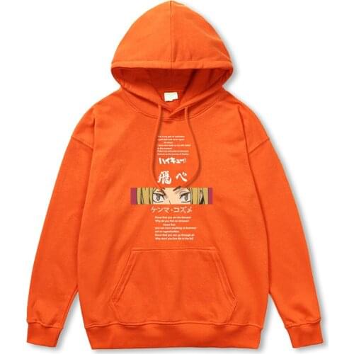 Haikyuu Anime Character Eyes Print Mens Hoodies Street Loose Autumn Hoodie Hipster Fleece Warm Hoody Hip Hop Crewneck Tracksuit