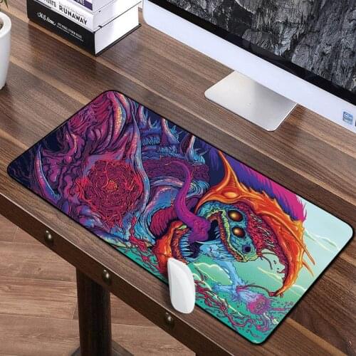 Gaming Mouse Pad 80x30cm XL Lockedge Large Computer Gamer Keyboard Mouse Mat Hyper Beast Desk Mousepad for PC Desk Pad
