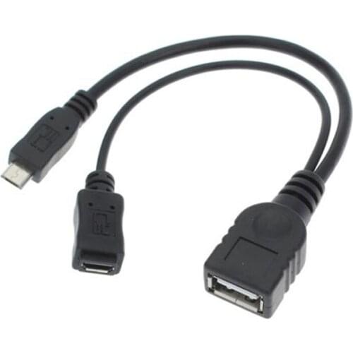 Mini MicroUSB male to USB female OTG cable 10CM for Samsung i9100 9220 9300 for Nokia N810 TG01