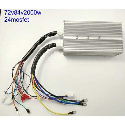 24Mosfet BLDC Controller Sensor/Sensorless 48v60v72v84v1200w1500W2000W3000W Electric Bike Pedal Scooter Tricycle ATV UTV PartS
