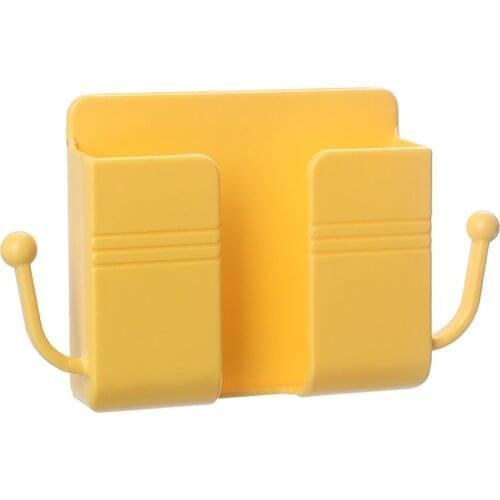 Storage Box, Portable Wall-Mounted Storage Case Display Shelf for Home, Yellow/Green/Blue/White/Pink