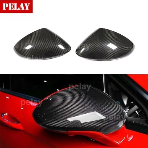 Carbon Fiber Rearview Mirror Cover Cap for Porsche Panamera 971 2016 - 2020 Side Mirror Cap Shell Add On