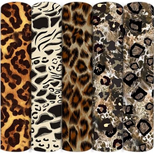 Leopard Cheetah Polyester Cotton Material Fabric Patchwork Sew Kids Cloth Quilt Dress Curtains Tissue Kids Home Textile,1Yc16379