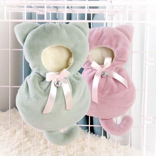 Small Pet Cage Mini Animal Winter Pet Cotton Flannel Hanging Cage Warm Hamster Sleeping House Bag Rodent/Guinea Pig/Rat/Hedgehog