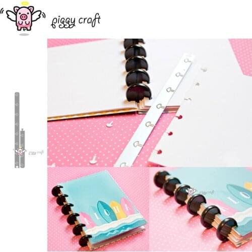 Piggy Craft metal cutting dies cut die mold Notebook strip edge Scrapbook paper craft knife mould blade punch stencils dies