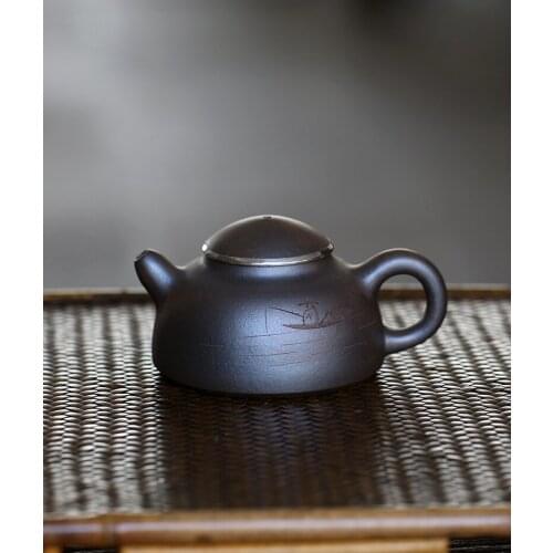 Hall of yixing monohydrate recommended the teapot tea pure manual variable mud fishing alone cover pot of 100 ml