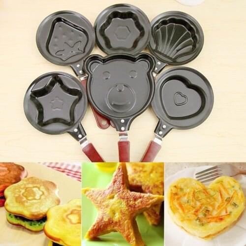 New Cute Nonstick Egg Mould Pans Cooking Tools Mini Kitchen Accessoories Breakfast Egg Frying Pans Cute Shaped 1 PC