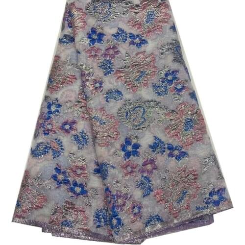 Latest High Quality African Nigerian Tulle Lace Fabric Embroidery Organza Brocade Jacquard French Lace Fabric For Dresses DP-130