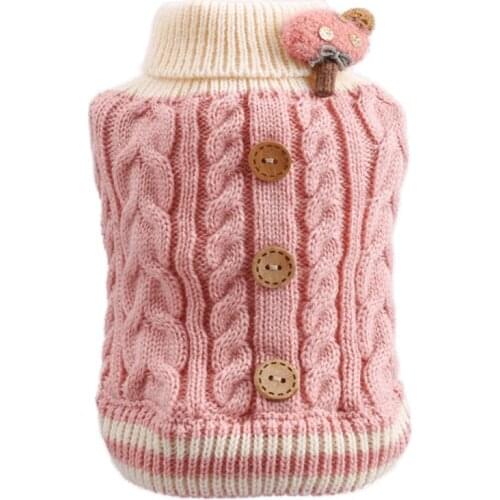 New Small Dog Clothes Cat Knited Sweater Dog Jumper Cartoon Puppy Hoodie Winter Warm Pet Apparel Cat Puppy Kitten Clothing