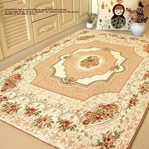 New Living Room Bedroom Carpet Crawling Mat European Country Room Foot Sofa Cushion Safety Home Non-slip Decorative Products