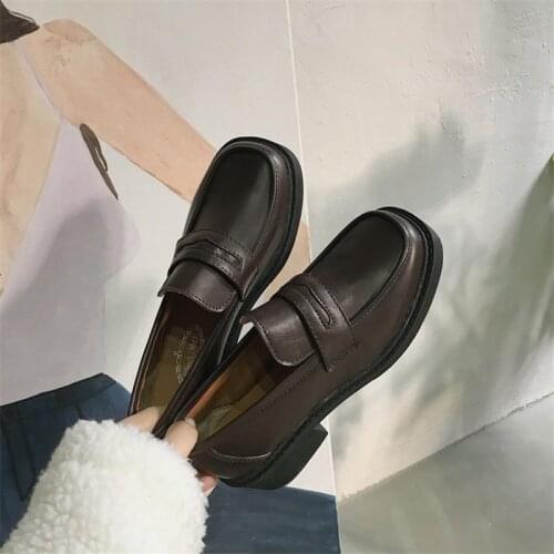 College Gothic PU Leather Platform High Quality Shoes Mary Jane Shoes Girls Japanese School Jk Uniform Accessories Lolita Shoes