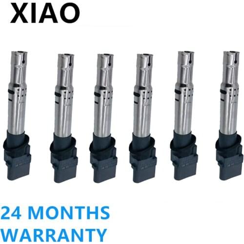 OEM 6PCS Ignition Coil For Audi A3 Q7 Porsche Cayenne VW Touareg Passat Golf Phaeton 3.2L 3.6L UF-556 022905715A 95560210103