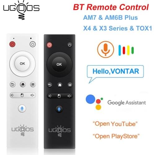 Original Ugoos BT Voice Remote Control Replacement for Ugoos AM7 AM6B Plus Android TV Set Top Box Voice Remote