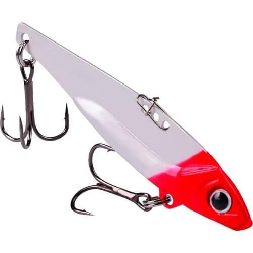 Metal VIB Fishing Lures 17g Long Cast Pesca 3D Eyes Artificial Bass Hard Baits Telescopic Fishing Rod Spinning Reel Set