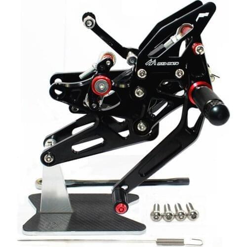 For Yamaha YZF R1 2004 2005 2006 CNC Adjustable Footrests Foot Pegs Rider Rearset Footrest Foot Rest