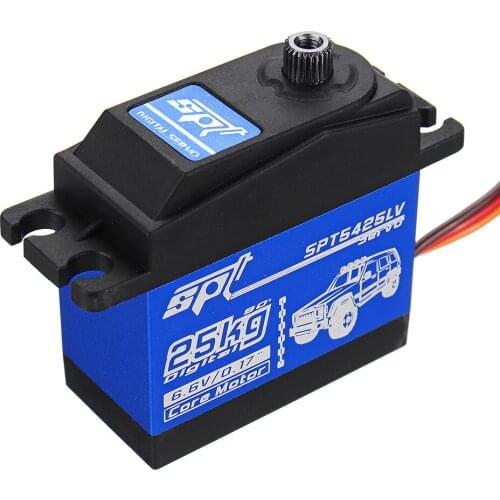 4PCS SPT Servo SPT5425LV SPT5425LV-W Waterproof 25KG 90Degree Large Torque Digital Metal Gear Servo For 1:8 1:10 RC Robot Car