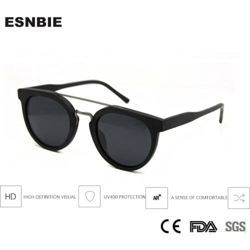 Fake Wooden Sunglasses Women Polarized Luxury Brand Designer Ladies Round Sun Glasses For Men Trending Retro Glasses Vintage