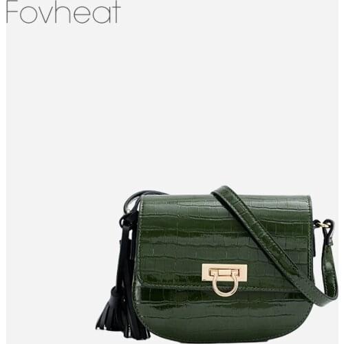 Solid Color Crossbody Bag for Women 2021 New Stone Pattern Shoulder Messenger Flap Bag Ladies Fashionable Purse and Handbag Sac