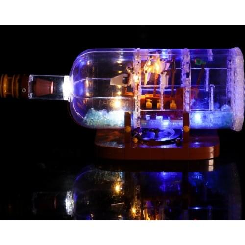 Led Light Set Compatible For 21313 Ideas Serie 16051 Creator Ship In A Bottle Building Blocks Bricks(only Led Light)