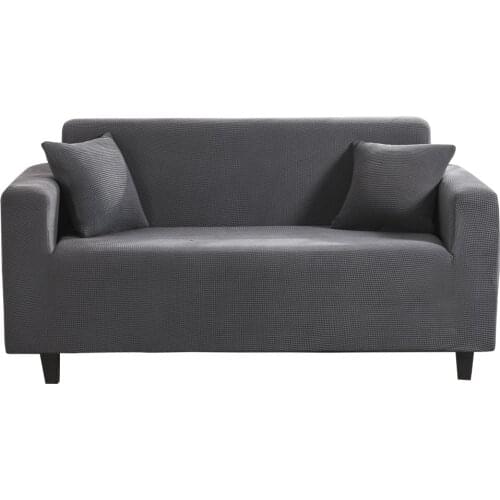 Polar Fleece Fabric Universal Sofa Cover Euro Sofa Covers for Living Room Stretch Sectional Corner Sofa Cover Plaids