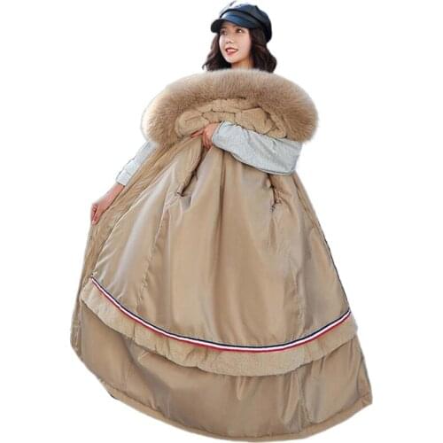 Winter Women Jacket Thick Removable Lining Hooded 2021 Winter Coat Women Wadded Jacket Long Parkas Jaqueta Feminina