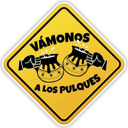 11375# Various Sizes Removable Decal Lets go to the Pulques Car Sticker Waterproof on Bumper Rear Window Laptop