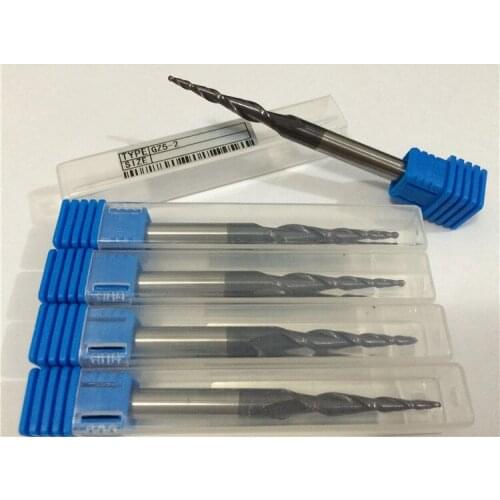 5pcs/lot 1.5*30mm(CED*CEL) 6mm Double-Edged Ball End Tungsten Steel engraving tools PCB Milling Cutter Bits