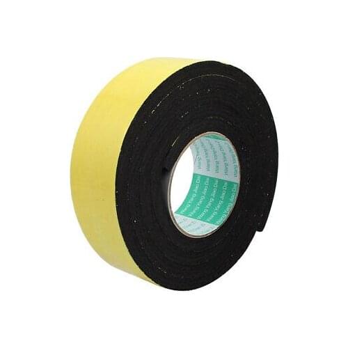 50mm Width 10mm Thickness Single Side Shockproof Sponge Foam Tape 2M Length