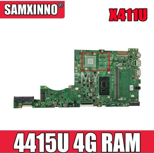 Akemy For Asus X411 X411U X411UN X411UQ Laptop Motherboard X411UA MainBoard Tested W/ 4415U 4G RAM