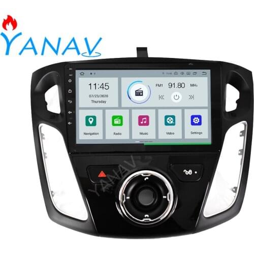 Car Radio 2 DIN Android Stereo Receiver For-Ford Focus 2012-2017 GPS Navigation Audio Video Multimedia System Head Unit Player