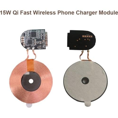 DIY 15W Qi Fast Charging Wireless Phone Charger Module PCBA Circuit Board With Coil 15W for iphone12 Pro Magsafe Charging Module