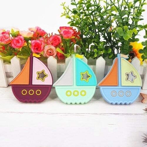 Chenkai 5PCS Baby Silicone Whale Beads Teether Cartoon Fidget Toys Nursing Babies accessories newborn health Pacifier