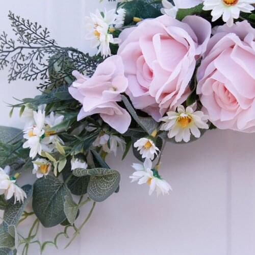 Wedding Arch Flowers Rustic Artificial Floral Swag Door Green Leaves Rose Peony Table Centerpieces Home Decoration