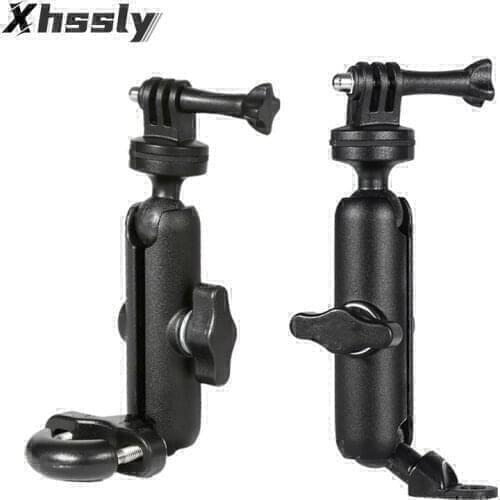 Motorcycle Bike Camera Holder Handlebar Mirror Mount Bracket For BMW gs 1200 HONDA hornet cb 600f YAMAHA xt600 xt660x mt 03