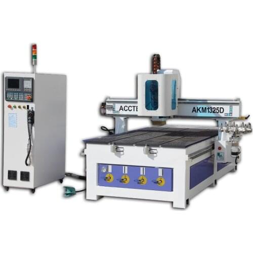 Disc Tool Magazine 3D CNC Woodworking Machine 1325 ATC Wood Carving Router