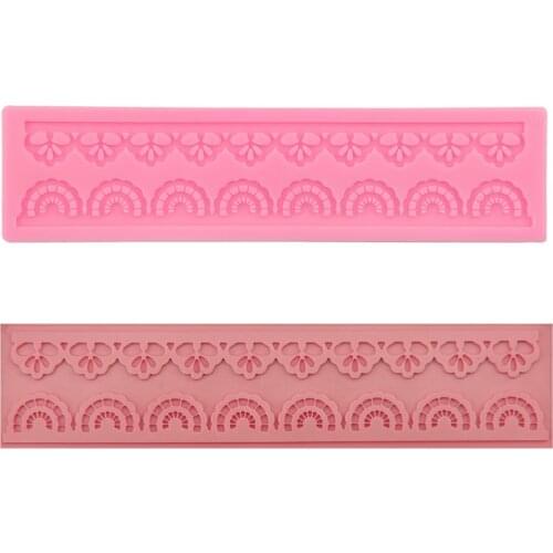 DIY Flower Pattern Cake Lace Silicone Mold Bake Tool Fondant 3D Cupcake Jelly Candy Chocolate Decoration Baking Moulds FQ2312