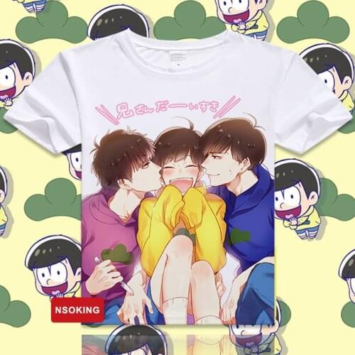 Osomatsu-san T-Shirt Anime Juushimatsu Ichimatsu Karamatsu Cosplay Costume Mr. Osomatsu san T shirt Fashion Women Men Tees Tops