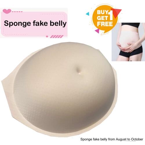 BIMEI Fake Pregnant Belly Style, Suitable for Male and Female Actors. Cotton Pregnant Women Fake Belly, Transsexual Fake Pregnan