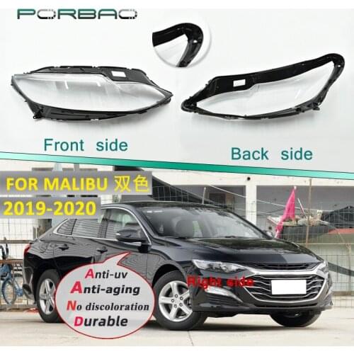 Headlight Lens Cover For MALIBU OR 2019 2020 Headlamp Clear Auto Shell Cover Replacement DIY