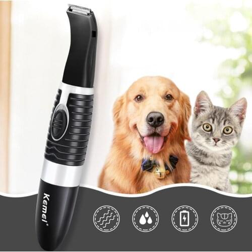 KEMEI KM-5002 Hair Clippers for Pets Dog Hair Shaver Grooming Kit AA Battery Shaver with Guide Comb