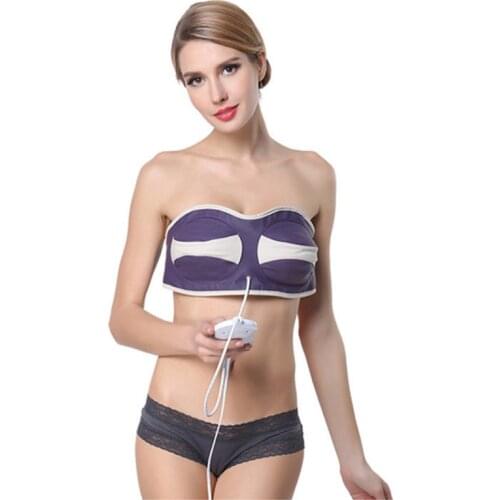 Breast Enlargement Massager Plump Chest Massaging Device Battery Electronic Breast Vibration Bra Massager