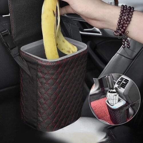 Multifunctional Portable Car Storage Box Trash Bin Reusable Trash Can Car Organizer Bag Trash Container for camping office car