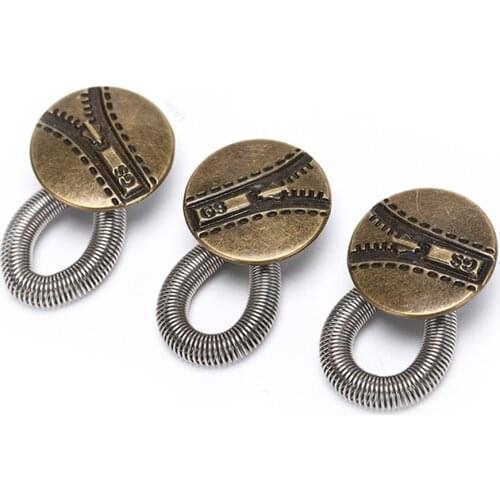 Metal Button Sewing Tool Jeans Pants Buttons 6 Pcs Waist Stretch Extender Women Men 2cm Fix Expanders