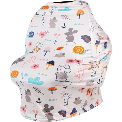 Gloriou Source Mother Breastfeeding Cover Nursing Covers Baby Car Seat Cover Multi-function Wholesale Cartoon Print Dropship