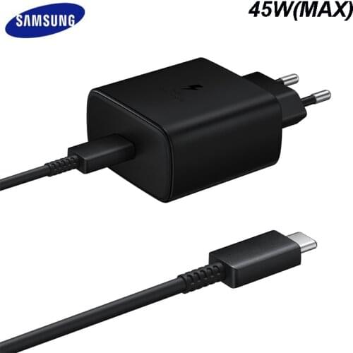 SAMSUNG Original 45W USB-C Super Adaptive Fast Charge Charger EP-TA845 For Samsung GALAXY Note 10 Plus Note10Plus 5G A91 Note10