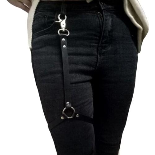 New Punk Gothic pu Leather Garter Belts Waist Straps fashion Thigh High Leg Harness Suspender for Shorts Jeans pants