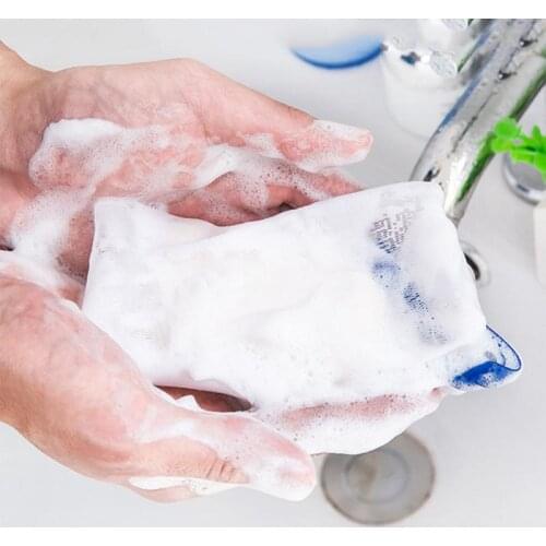 Portable Soap Saver Bag Bath Shower Travel Bubble Maker Foaming Mesh Bathroom Products
