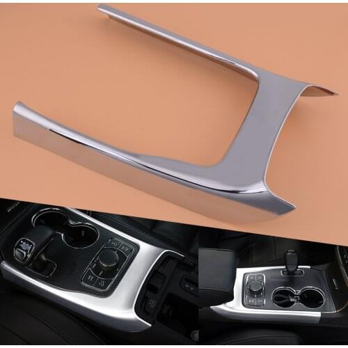 Silver Inner Gear Shift Panel Frame Trim Fit For Jeep Grand Cherokee 2014 2015 2016 2017 2018 2019